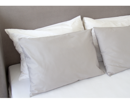Комплект постельного белья 2-х спальный (серый, сатин)