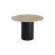 Стол обеденный Type D 110 см основание D 43 см (натуральный дуб, черный)