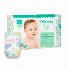 Offspring подгузники S 3-6 кг 48 штук Динозавры