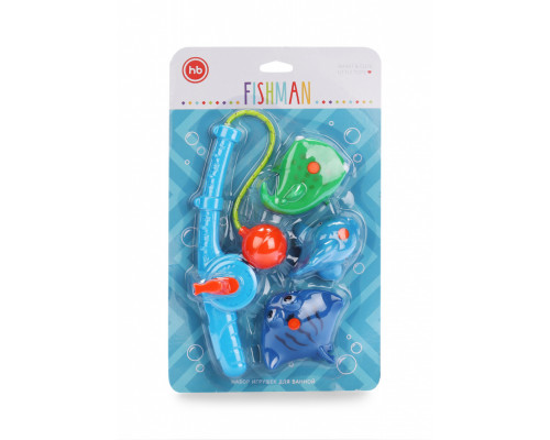 Happy Baby игрушки для ванной Fishman blue