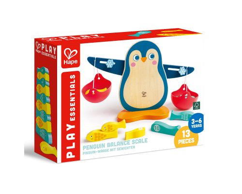 Hape игра-балансир развивающая Пингвин, 13 элементов