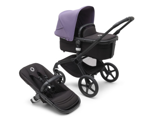 Bugaboo Fox5 коляска 2 в 1 Black/ Midnight Black/ Astro Purple