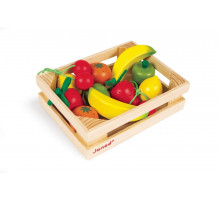 Janod набор фруктов в ящике - 12 предметов