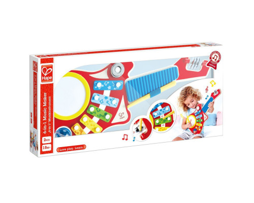 Hape игрушка музыкальная 6 в 1