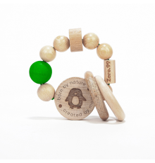 ZerO-99™ погремушка-игрушка из натурального дерева Эко, зеленый
