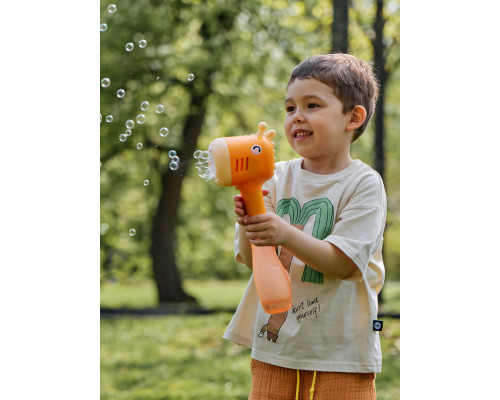 Happy Baby генератор мыльных пузырей bubble gun orange