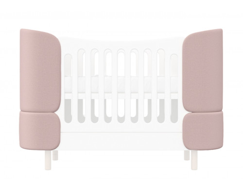 Комплект чехлов для кроватки-трансформера KIDI Soft (розовый)