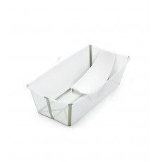 Stokke® Flexi Bath® cкладная ванночка с горкой Transparent Green