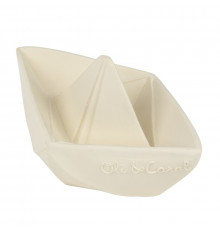 Oli&Carol прорезыватель для зубов Origami Boat white