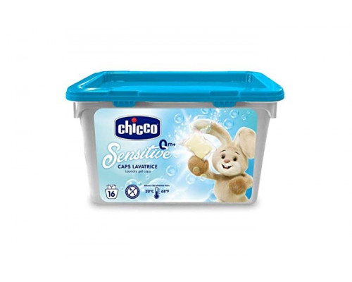 Chicco капсулы для стирки 0+ для детского белья 16 штук Sensitive