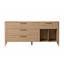 Тумба Type oak 4 ящика 2 полки ширина 180 см (натуральный дуб)