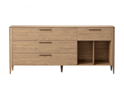 Тумба Type oak 4 ящика 2 полки ширина 180 см (натуральный дуб)