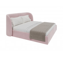 Кровать двуспальная Classic 200 см (розовый, велюр)