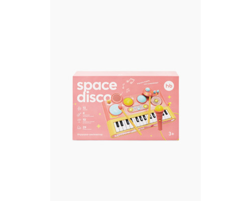 Happy Baby игрушка-синтезатор SPACE DISCO, персиковый