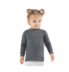 NORVEG футболка 100% шерсть с длинным рукавом Soft Kids цвет серый меланж