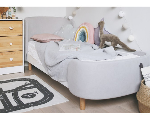 Комплект чехлов для кровати KIDI Soft для детей от 3 до 7 лет (серый)