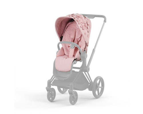 Cybex Priam IV Коляска 2 в 1 Chrome Black / FE SIMPLY FLOWERS PINK