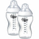 Tommee Tippee бутылочка для кормления Closer to nature 340 мл, 3 мес +, 2 шт.