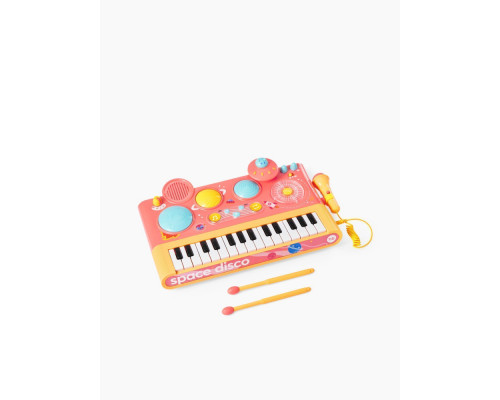 Happy Baby игрушка-синтезатор SPACE DISCO, персиковый
