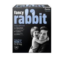 Fancy Rabbit трусики-подгузники, 9-14 кг, L, 32 шт.