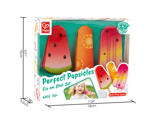 Hape игрушка Фруктовое мороженое 6 предметов в наборе