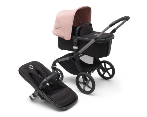 Bugaboo Fox5 коляска 2 в 1 Graphite/ Midnight Black/ Morning Pink