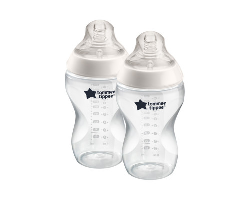 Tommee Tippee бутылочка для кормления Closer to nature 340 мл, 3 мес +, 2 шт.