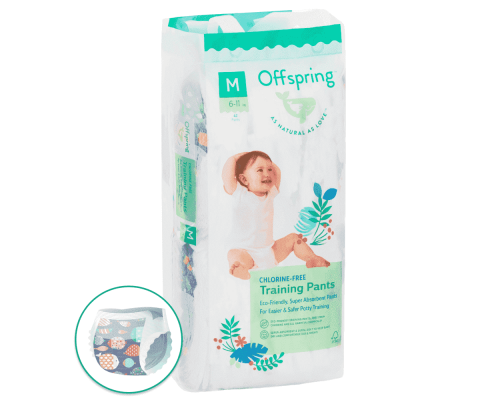 Offspring трусики-подгузники M 6-11 кг 42 штуки Рыбки