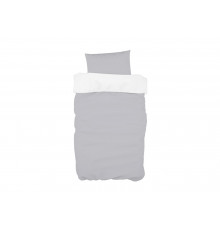 Постельное бельё в детскую кроватку (серый, сатин)