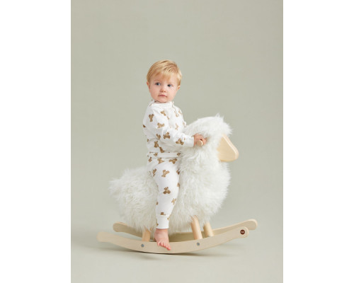 Happy Baby игрушка-качалка овечка Woolly white