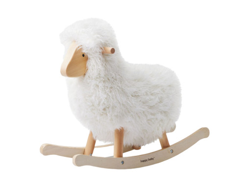Happy Baby игрушка-качалка овечка Woolly white