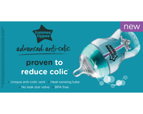 Tommee Tippee бутылочка для кормления Advanced Anti-Colic, 150 мл., 0+, 2 шт.