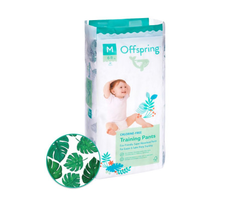 Offspring трусики-подгузники M 6-11 кг 42 штуки Тропики