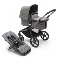 Bugaboo Fox5 коляска 2 в 1 Graphite/ Grey Melange / Forest Green