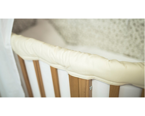 Тканевая защитная накладка для кроватки Ellipsebed (молочный)