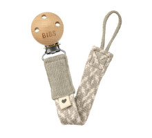 BIBS держатель для пустышки Paci Braid, Sand/Ivory