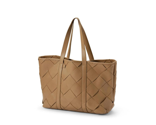 Elodie сумка Tote Braided Leather Caramel Brown