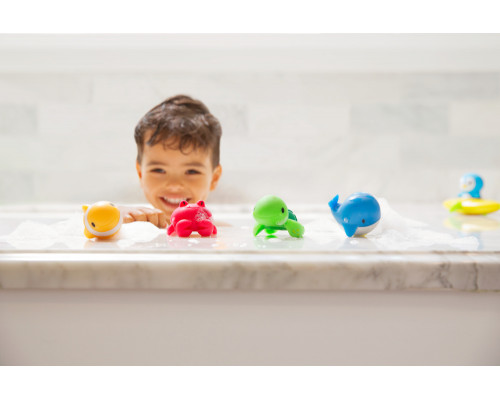 Munchkin игрушки для ванны брызгалки  Ocean™ Морские животные 4шт от 9 мес