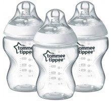 Tommee Tippee бутылочка для кормления Closer to nature, 260 мл., 0+, 3 шт.