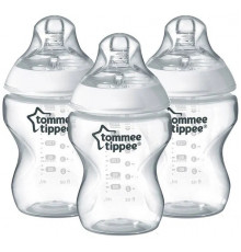 Tommee Tippee бутылочка для кормления Closer to nature, 260 мл., 0+, 3 шт.