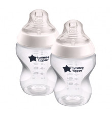 Tommee Tippee бутылочка для кормления Closer to nature, 260 мл., 0+, 2 шт.