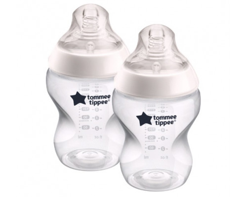 Tommee Tippee бутылочка для кормления Closer to nature, 260 мл., 0+, 2 шт.