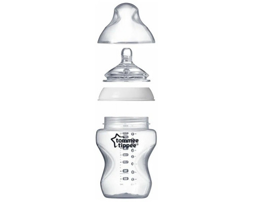 Tommee Tippee бутылочка для кормления Closer to nature, 260 мл., 0+, 3 шт.