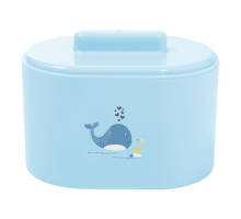 Bebe Jou коробочка пластиковая для гигиенических принадлежностей голубой Китенок
