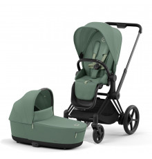 Cybex Priam IV Коляска 2 в 1 Matt Black / Leaf Green