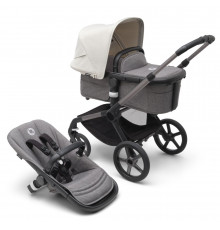 Bugaboo Fox5 коляска 2 в 1 Graphite/ Grey Melange / Misty White