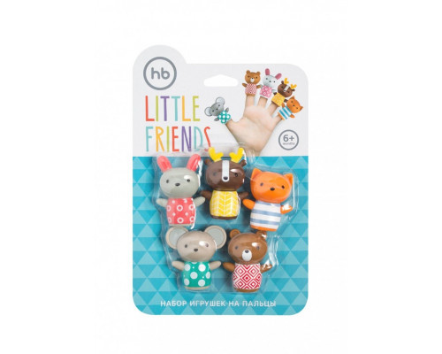 Happy Baby набор игрушек на пальцы Little Friends