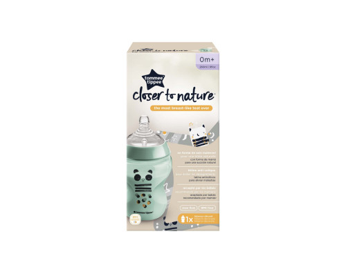 Tommee Tippee бутылочка для кормления Closer to nature, 260 мл., 0+, моно