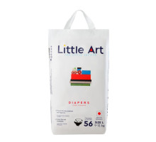 Little Art подгузники детские, размер L, 9-12 кг, 56 штук