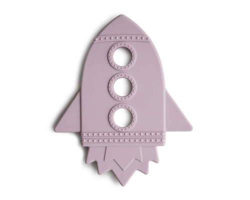 MUSHIE прорезыватель силиконовый Rocket Lilac